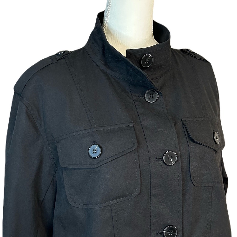 Vince Camuto Womens Cropped Utility Jacket M Military Baddie Edgy Minimalist